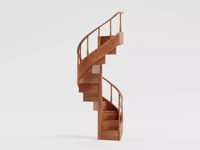 -Library Staircase- 3D model