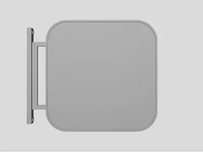 Signboard - Geometry Only No Textures No Materials 3D model
