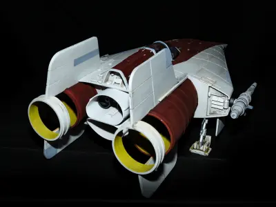 Star Wars A-Wing fighter 3D print model