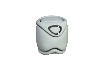 SciFi Cube Object No 68243 Low Poly Shape Low-poly 3D model