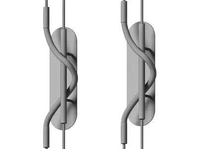 Luke lamp co - Aura I Sconce 3D model