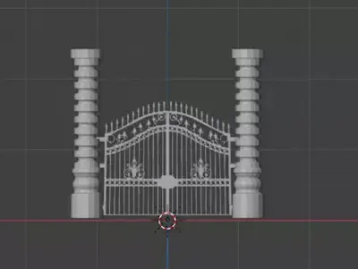 Entrance Gate 3D print model