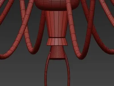 Erika Two Tier Chandelier by Thomas O Brien 3D model