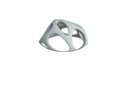 SciFi Cube Object No 49256 Low Poly Shape Low-poly 3D model