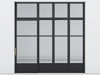 Aluminium door 300 3D model