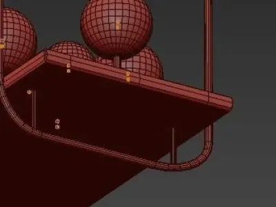 Pendant chandelier 3D model