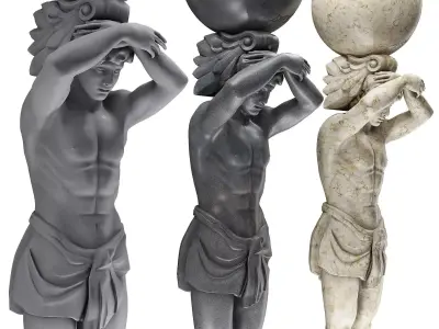 Atlant Sculpture 3D model