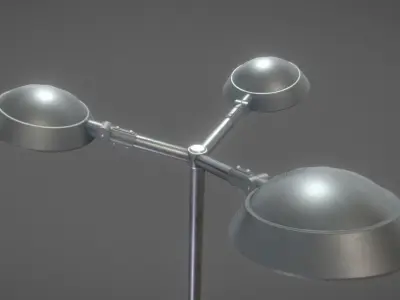 Street Light 15 version 3 3m with pole 3 Low-poly 3D model
