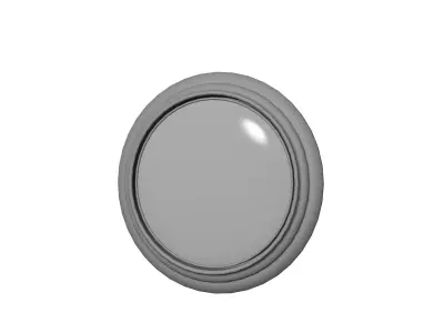 Homedecor old round wall clock Low-poly 3D model