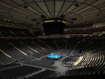  MSG Boxing Arena with Animated Audience 
