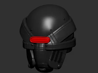 helmet high poly sculpt 3d printable ver 7 3D model 3D model