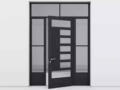 Aluminium door 209 3D model