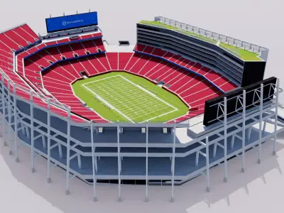 Levis Stadium - San Francisco California USA 3D model