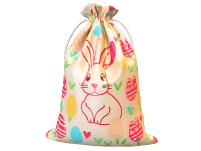 Bags horses and easter Low-poly 3D model