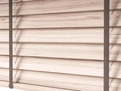 Wooden Blinds Set 45 3D model