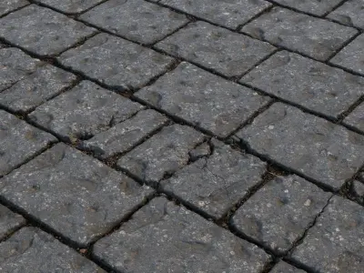 Material of rectangular paving slabs 06 3D model