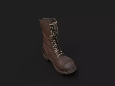 Next generation horse boots Low-poly 3D model