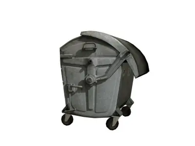 Garbage Container Low-poly 3D model