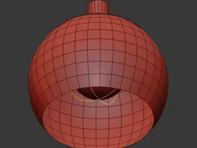 Sculptural Glass Globe 7 Light 3D model