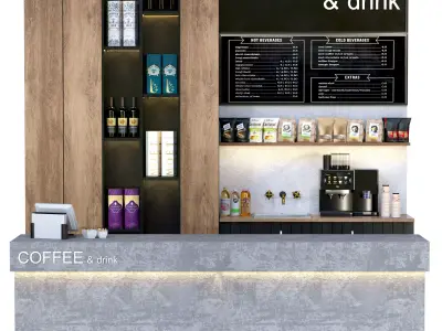 Coffee dot in minimalist style 3D model