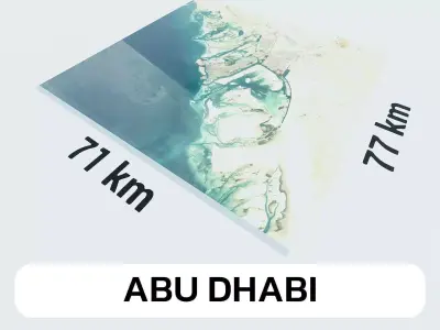 Abu Dhabi United Arab Emirates City Landscape 3D Model 3D model