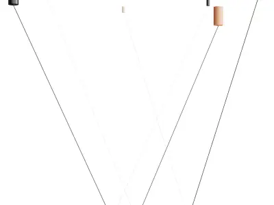 Estiluz COMPASS T Suspension lamp 3D model