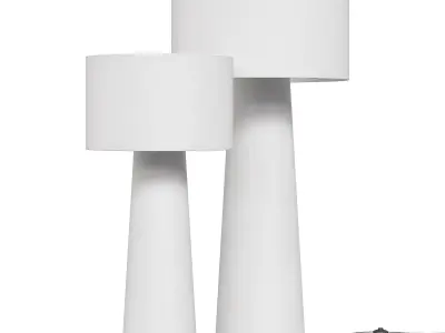 Axya floor lamp Nordic 3D model