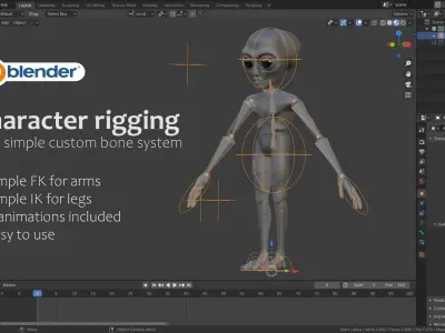 Alien 01 Low-poly 3D model