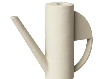 Decorative Set orange candle holder 3D model