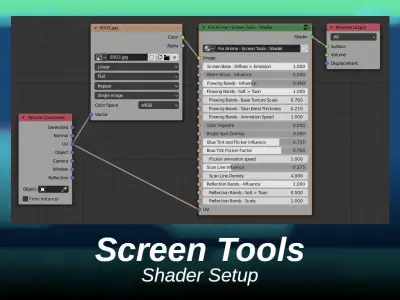 For Anime in Blender - Screen Tools 3D model