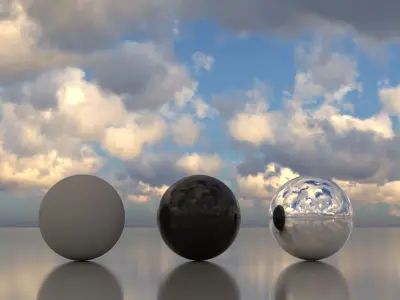 Skydome HDR - Overcast Cloudy Afternoon - 1 Texture