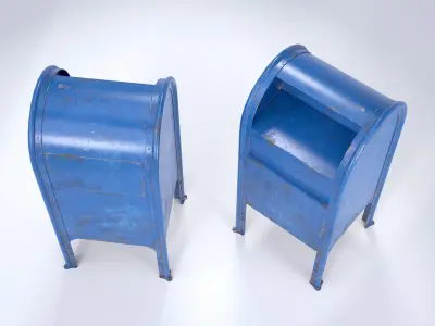 Mailbox Low-poly 3D model