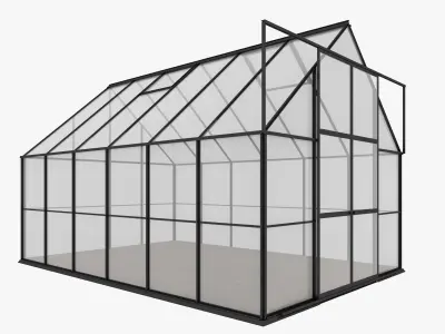 Greenhouse 3 Low-poly 3D model