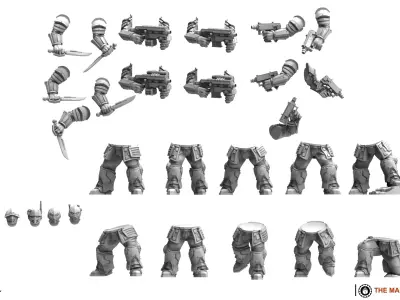 Black Knights - Recon Squad 3D print model