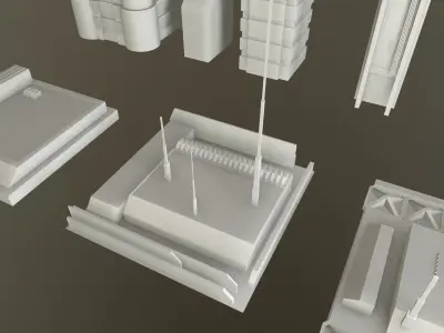 SciFi City Asset 8 Kit 3D model