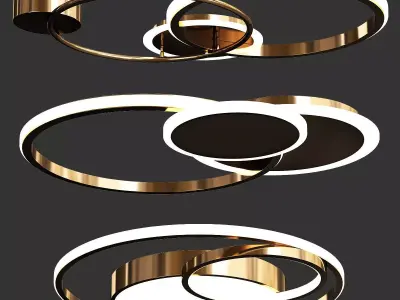 Medea ceiling lamp collection Low-poly 3D model