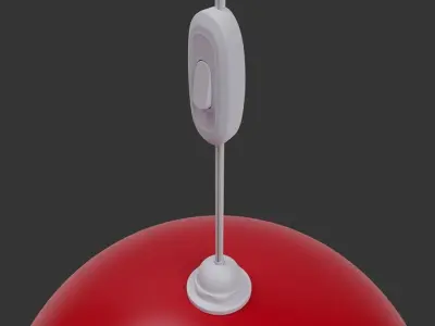 Hanging lamp  Low-poly 3D model