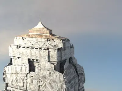 Korean Fantasy style Tower 3D model