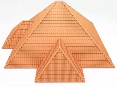 Realistic Roman Roof 1 3D model