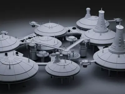 Star Wars Kamino City 3D model