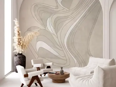 Elegant Abstract Flow Wallpaper Set Texture