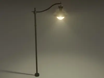 street light Free low-poly 3D model 3