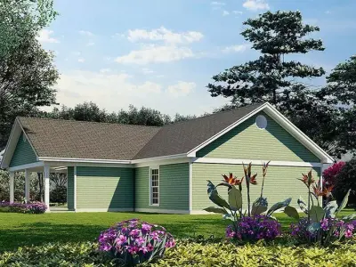 Complete House Plan with 3D Model  Ready for Construction 3D model