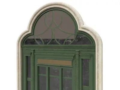 Entrance classic door 51 3D model