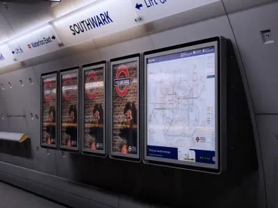 London Underground Station - Southwark 3D model