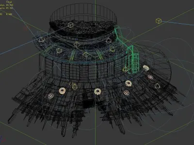 Ruins - Stairs 01 3D model