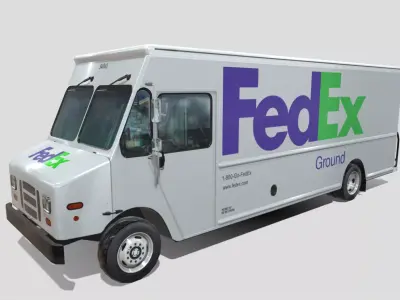 Morgan Olson FedEx Low-poly 3D model