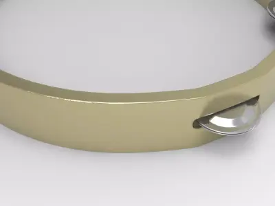 Lur Tef Instrument Low-poly 3D model