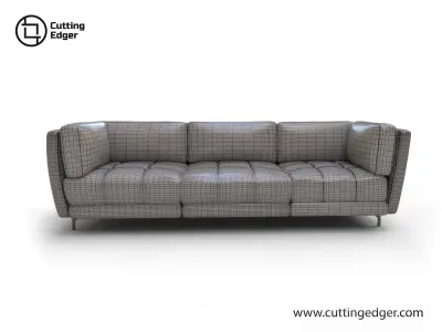 Sofa - Interior and Exterior  Low-poly 3D model