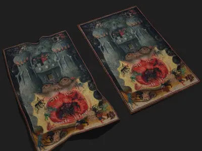 Mouth of Hell Book of Hours Low-poly 3D model